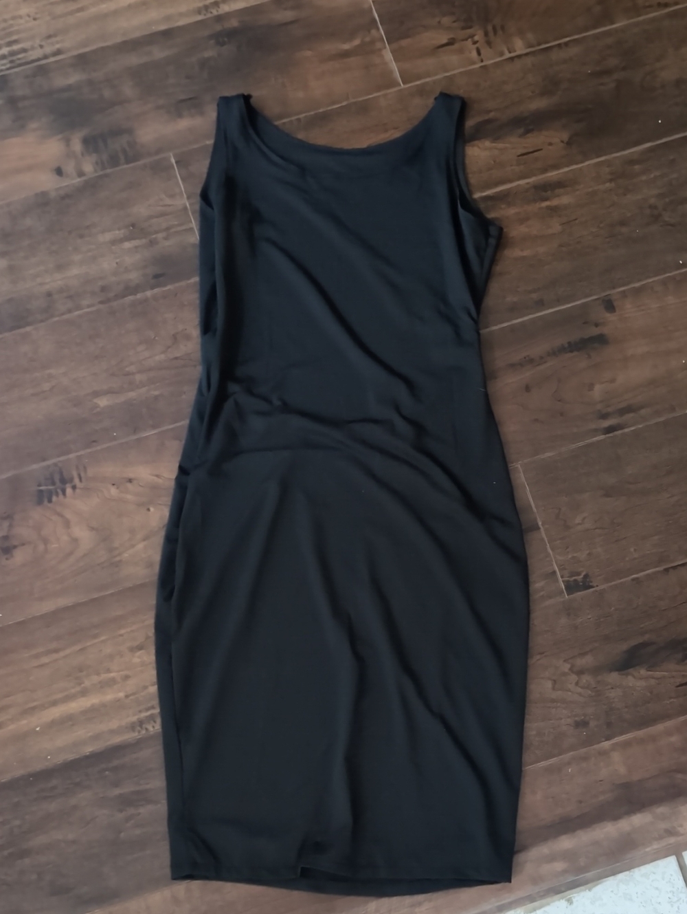 Sleek Black Midi Sheath Dress - Women's Timeless Midi